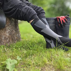 Kompressioonpõlvikud - mustad muster - 20-30 mmHg